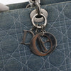 Christian Dior Vintage Lady Dior Bag Cannage Quilt Denim