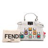 Secondhand Fendi Micro Studded Calfskin Peekaboo Iconic Satchel