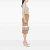 Secondhand Fendi Small Zucchino Metallic Canvas Forever Bauletto Boston Bag