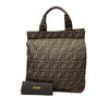 Secondhand Fendi Zucca Canvas Shopping Tote