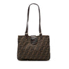 Secondhand Fendi Zucca Canvas Shoulder Bag