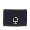 Ferragamo Leather Gancini Trifold Small Wallet Secondhand