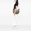 Secondhand Gucci GG Canvas Web Half Moon Crossbody