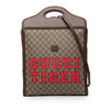Secondhand Gucci GG Supreme Web Tiger Satchel