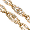Secondhand Gucci Gold Plated and Strass Chain Strap