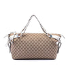 Secondhand Gucci Medium GG Canvas Bamboo Bar Tote