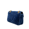 Secondhand Gucci Medium GG Marmont Matelasse Velvet Shoulder Bag