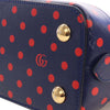 Secondhand Gucci Small Calfskin Polka Dot Horsebit 1955 Top Handle Satchel