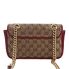 Secondhand Gucci Small GG Marmont Matelasse Diagonal GG Canvas and Leather Shoulder Bag