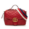 Secondhand Gucci Small GG Marmont Matelasse Leather Top Handle Satchel