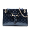 Secondhand Gucci Small Guccissima Patent Emily Shoulder Bag