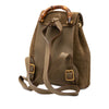 Secondhand Gucci Suede Bamboo Drawstring Backpack