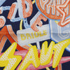 Secondhand Hermès Gavroche Chevaloscope Neon Pointille Silk Scarf 45