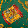 Secondhand Hermès Les Tambours Silk Scarf 90