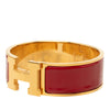 Secondhand Hermès Wide Enamel Clic Clac H Bracelet GM