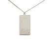 Secondhand Louis Vuitton Brass Collier Plaque Damier Pendant Necklace