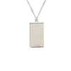 Secondhand Louis Vuitton Brass Collier Plaque Damier Pendant Necklace