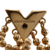 Secondhand Louis Vuitton Gold Plated Essentials V Skin Push Back Earrings