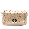 Secondhand Miu Miu Metallic Nappa Strass Studded Flap Crossbody