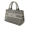 Secondhand Miu Miu Small Denim Logo Satchel