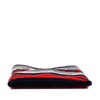 Secondhand Miu Miu Tricolor Cotton Crochet Logo Striped Vertical Tote