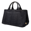 Secondhand Prada Denim Canapa Logo Tote