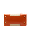 Secondhand Prada Saffiano Trimmed Canvas Canapa Satchel