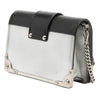 Secondhand Prada Saffiano Trimmed Metallic Vitello Cahier Bag
