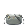 Secondhand Prada Saffiano Trimmed Tessuto Zip Top Crossbody