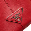 Secondhand Prada Small Bicolor Saffiano Galleria Double Zip Satchel