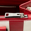 Secondhand Prada Small Bicolor Saffiano Galleria Double Zip Satchel