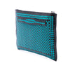 Secondhand Prada Woven Goatskin Madras Zip Clutch