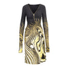 Secondhand Roberto Cavalli Animalier Print Dress - '00s