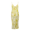 Secondhand Roberto Cavalli Class Leaf Print Top and Skirt Set - '10s