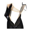 Secondhand Roberto Cavalli Black Plunge Neck Corset Dress - '00s