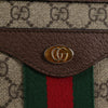 Gucci Ophidia Zip Shoulder Bag GG Coated Canvas