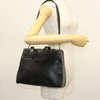 Secondhand Loewe Anagram handbag Black Leather Bags