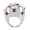 Secondhand Louis Vuitton LV Planet Ring Metal with Strass