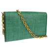 Gucci Horsebit 1955 Curved Flap Shoulder Bag Raffia