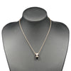 Bvlgari B.Zero1 Design Legend Zaha Hadid Pendant Necklace 18K Rose Gold with Ceramic