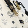 MCM Visetos Handbag Canvas and Leather