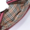Secondhand Burberry Shoulder Bag Burgundy Leather Bags