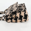 Secondhand Chanel Classic Single Flap Bag Quilted Houndstooth Tweed and Ribbon