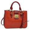 Secondhand Miu Miu Madras Convertible Lock Tote