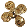 Chanel CC Cross Badge Brooch Metal