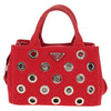 Secondhand Prada Canapa Convertible Tote Grommet Embellished