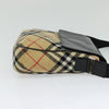 Burberry Flap Shoulder Bag Nova Check Coated Canvas