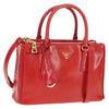 Prada Galleria Double Zip Tote Vernice Saffiano Leather