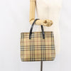 Secondhand Burberry Nova Check Tote canvas check pattern