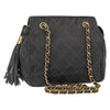 Chanel Vintage Chain Shoulder Bag Quilted Satin